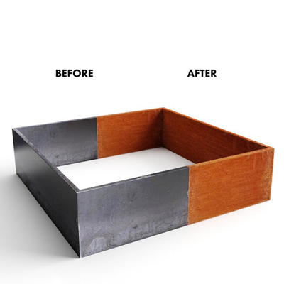 TUV Corten Steel Raised Garden Bed 65l*65w*30h Cm Custom Painted