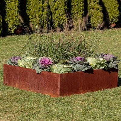 TUV Corten Steel Raised Garden Bed 65l*65w*30h Cm Custom Painted