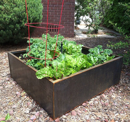 OEM ODM Patio Balcony Outdoor Metal Raised Garden Bed For Vegetable  Rustproof