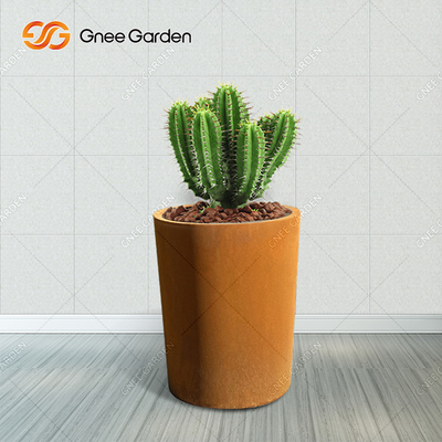 OEM ODM Outdoor Metal Planter , Rusted Metal Planter Boxes Corten Steel