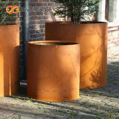 Gnee Garden Rectangular Custom Steel Planter Boxes With SGS Certification