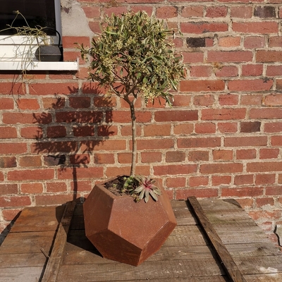 Laser Cut Corten Steel Planter Garden Outdoor Flower Pot