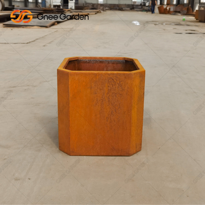 Outdoor Garden Landscape Corten Steel Planter Box Rustic Weathering Resistant