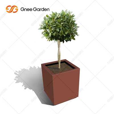 Corten Steel Metal Garden Planters Outdoor Rust Color Box