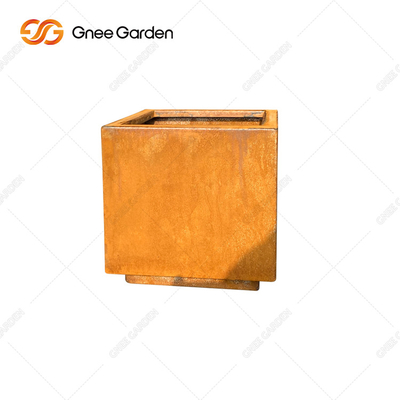 Garden Corten Steel Rustic Outdoor Metal Planters Large Square
