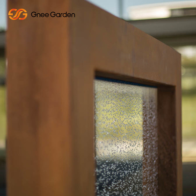 3mm Thick Decorative Rustic Corten Steel Water Wall Durable