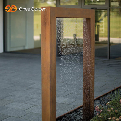 3mm Thick Decorative Rustic Corten Steel Water Wall Durable