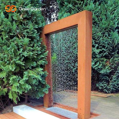 3mm Thick Decorative Rustic Corten Steel Water Wall Durable