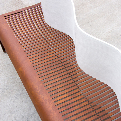 Customizable Stylish Outdoor Metal Furniture Metal Garden Bench