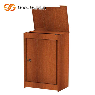 Customized Corten Steel Outdoor Metal Furniture Vertical Steel Mail Box