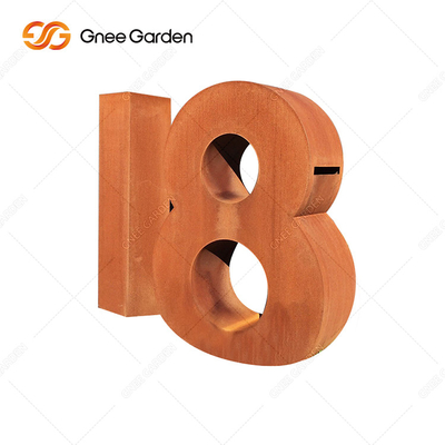 400mm Corten Steel Free Standing Letter Box Outdoor For Postal Service