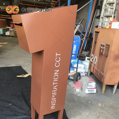 SGS Certified Vertical Mail Boxes Free Standing Post Box Custom Made