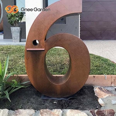 950mm Height Rusted Corten Steel Letter Box Outdoor Metal Drop Box