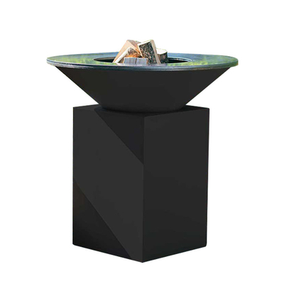 Tepanyaki Table Outdoor Cooking Bbq Grill Weathering Steel For Garden