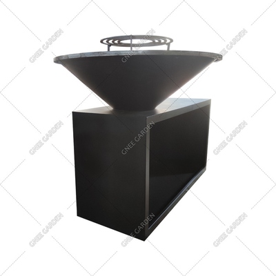 Modular Corten Steel Outdoor Cooking Grills 3mm Thickness Electronic Ignition