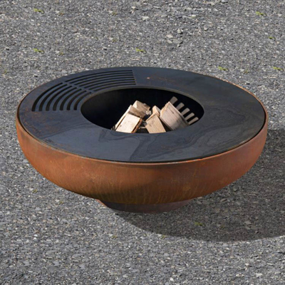 OEM Service Corten Steel Outdoor Cooking Grills Wood Burning