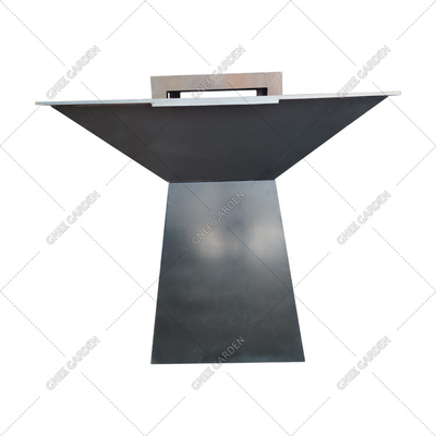 Corten Steel KD Outdoor BBQ  Fire Pit Round Pre Rusted