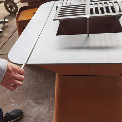 Customize Corten Steel Cooktop Grill Fire Pit Outdoor BBQ