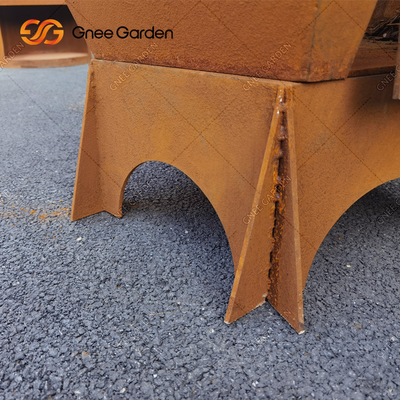 Corten Steel Outdoor Cooking Charcoal Grills For Barbecue