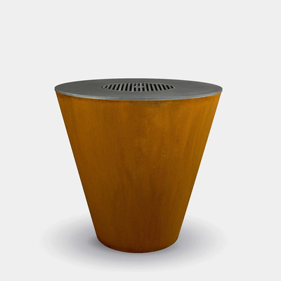 Firewood Burning Corten Steel Outdoor Stove Top Grill For Garden Camping