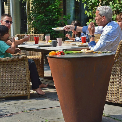 Outdoor Cooking Bbq Grill Garden Patio Corten Steel Outdoor Bbq Grills