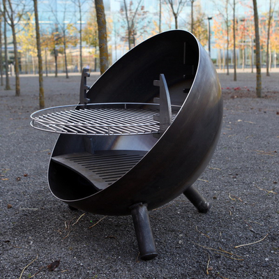 Large Outdoor Cooking Grills Corten Steel Fire Pit Fire Bowl BBQ Grill