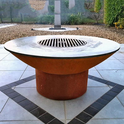 Large Size 3mm Thick Outdoor Cooking Grills With Circle Plancha
