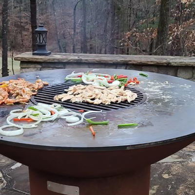 Charcoal Fueled Metal Outdoor Cooking BBQ Grills Weatherproof For Meat Vegetables