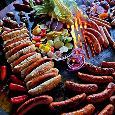 Large Size 3mm Thick Outdoor Cooking Grills With Circle Plancha
