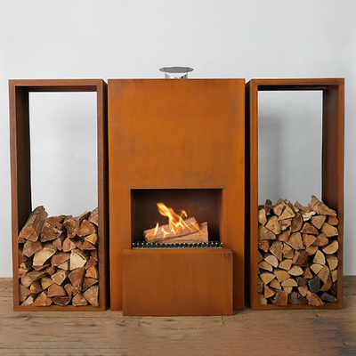 Outdoor Fireplace Corten Steel Wood Burning Fire Pit GN-FP-510