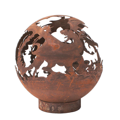 Distinctive Corten Steel Rusty Metal Heater Fire Pit 5mm Thickness