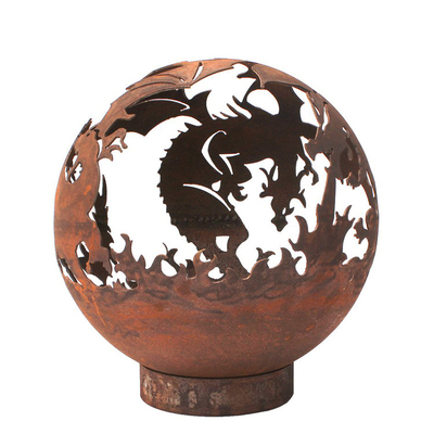 Distinctive Corten Steel Rusty Metal Heater Fire Pit 5mm Thickness