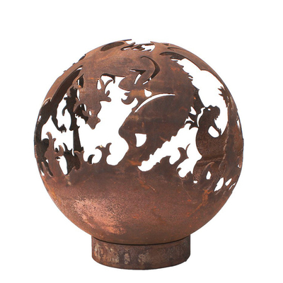 Distinctive Corten Steel Rusty Metal Heater Fire Pit 5mm Thickness