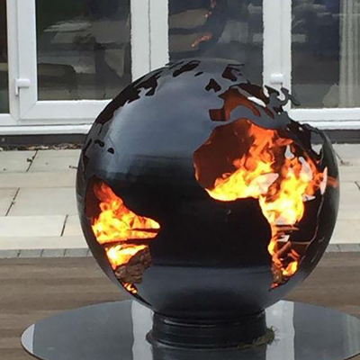 Handmade Corten Steel Fire Pit Balls Custom Design Fire Pit Balls