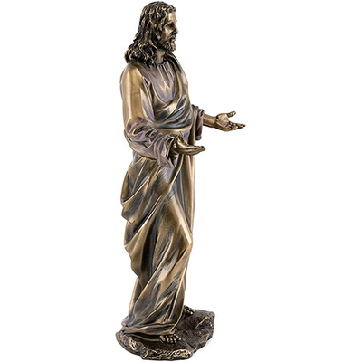 175cm Religious Meditating Bronze Jesus Statue ISO9001 Standard