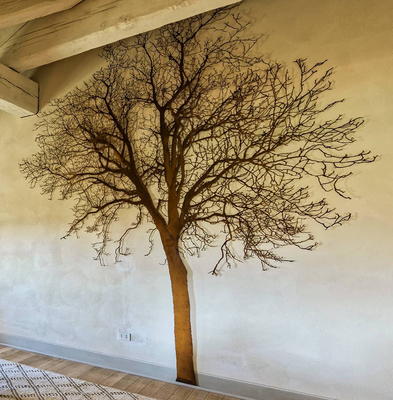 Customizable Tree Shaped Corten Steel Sculpture For Park Decoration