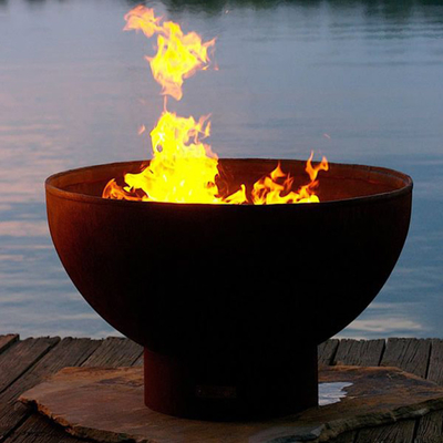 Customizable Laser Cut Firepits  Portable Corten Steel Fire Pit Outdoor Prerusted