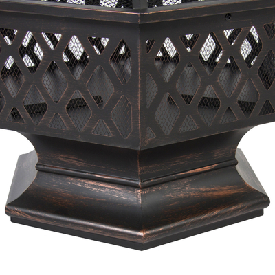 Outdoor Garden Steel Fire Pit Decoration Portable Wood Burning Fire Pit
