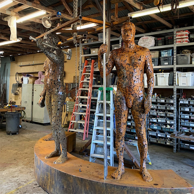 Gnee Garden Weathering Steel Decorative Metal Yard Art Outdoor