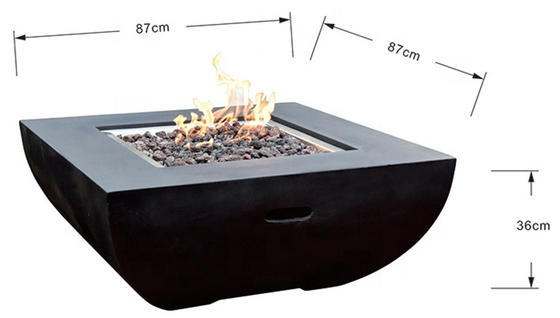 Patio 3mm Propane Gas Fire Pit Weathering Steel Fire Pit wear resistance