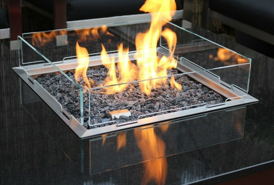 Backyard Garden Bonfire Corten Steel Gas Fire Pit 34inch Wide