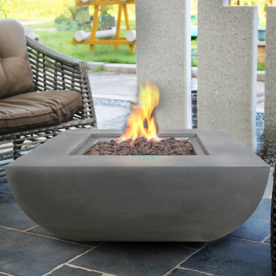 Backyard Garden Bonfire Corten Steel Gas Fire Pit 34inch Wide