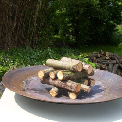 80cm Rusty Corten Fire Bowl Brazier Outdoor For Camping Party
