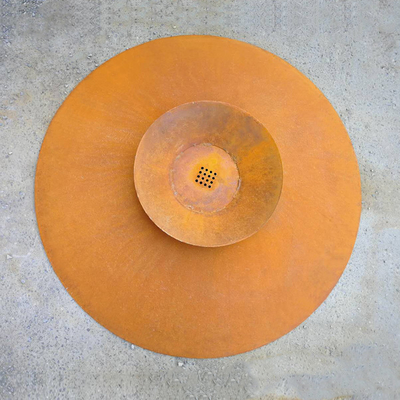 Outdoor Corten Steel Fire Pit Rusty Burner Outdoor For Backyard