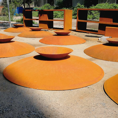 80cm Rusty Corten Fire Bowl Brazier Outdoor For Camping Party