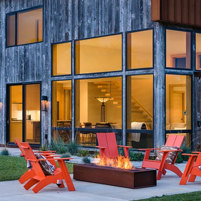 Steel Outdoor Fire Pit Garden Decor Corten Steel Fire Pit Table With Natural Rusty Colour