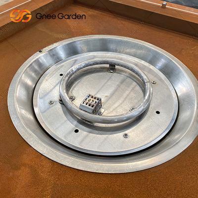Outdoor Steel Fire Pit Garden Patio Decorative Square Corten Steel Firepit
