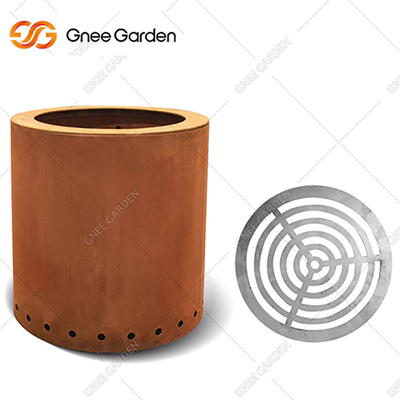 Corten Steel Fire Pit Outdoor Corten Steel Fire Pit Rusty Wood Burning
