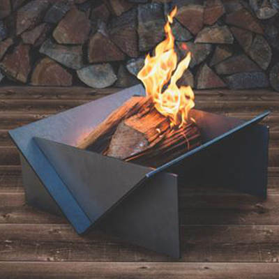 Detachable Corten Steel Firepit GN-FP-333 Outdoor Heating Natural Rusted
