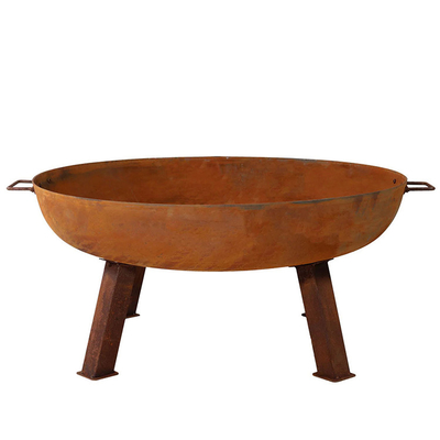 Portable Corten Steel Fire Pit Camping Corten Steel Bonfire Stoves Fire Bowl